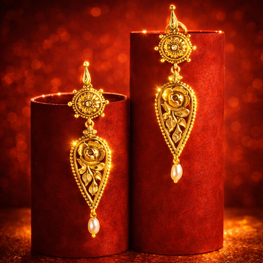 Traditional Golap Droplets Earrings